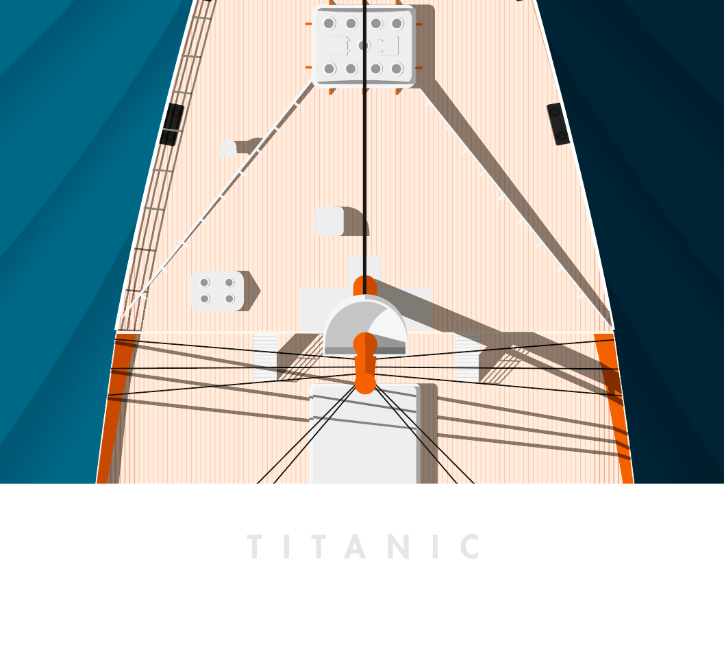 Titanic n°1 | Affiche Cherbourg | Edition limitée 30 ex