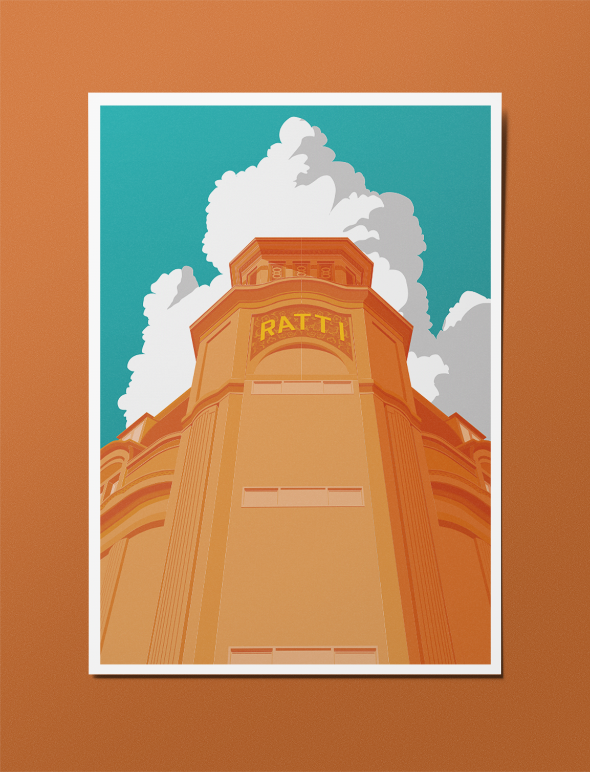 Ratti | Affiche Cherbourg | Carte postale